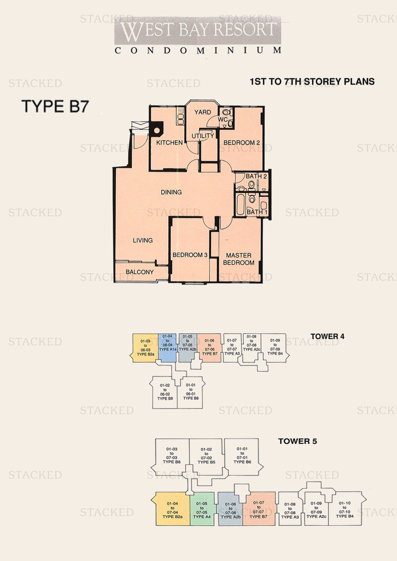 Stacked homes West Bay Condominium Singapore Condo Floor Plans